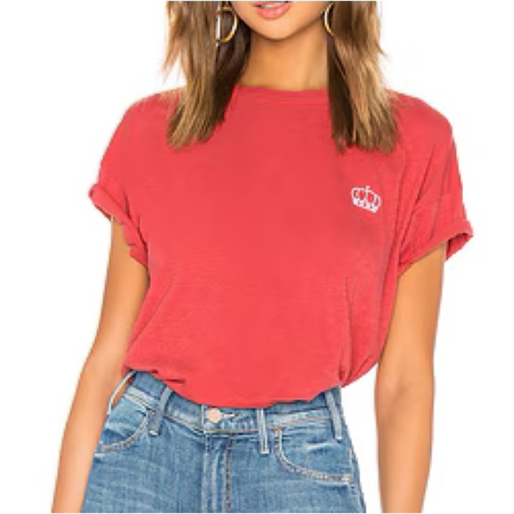 rag & bone embroidered crown cotton tee